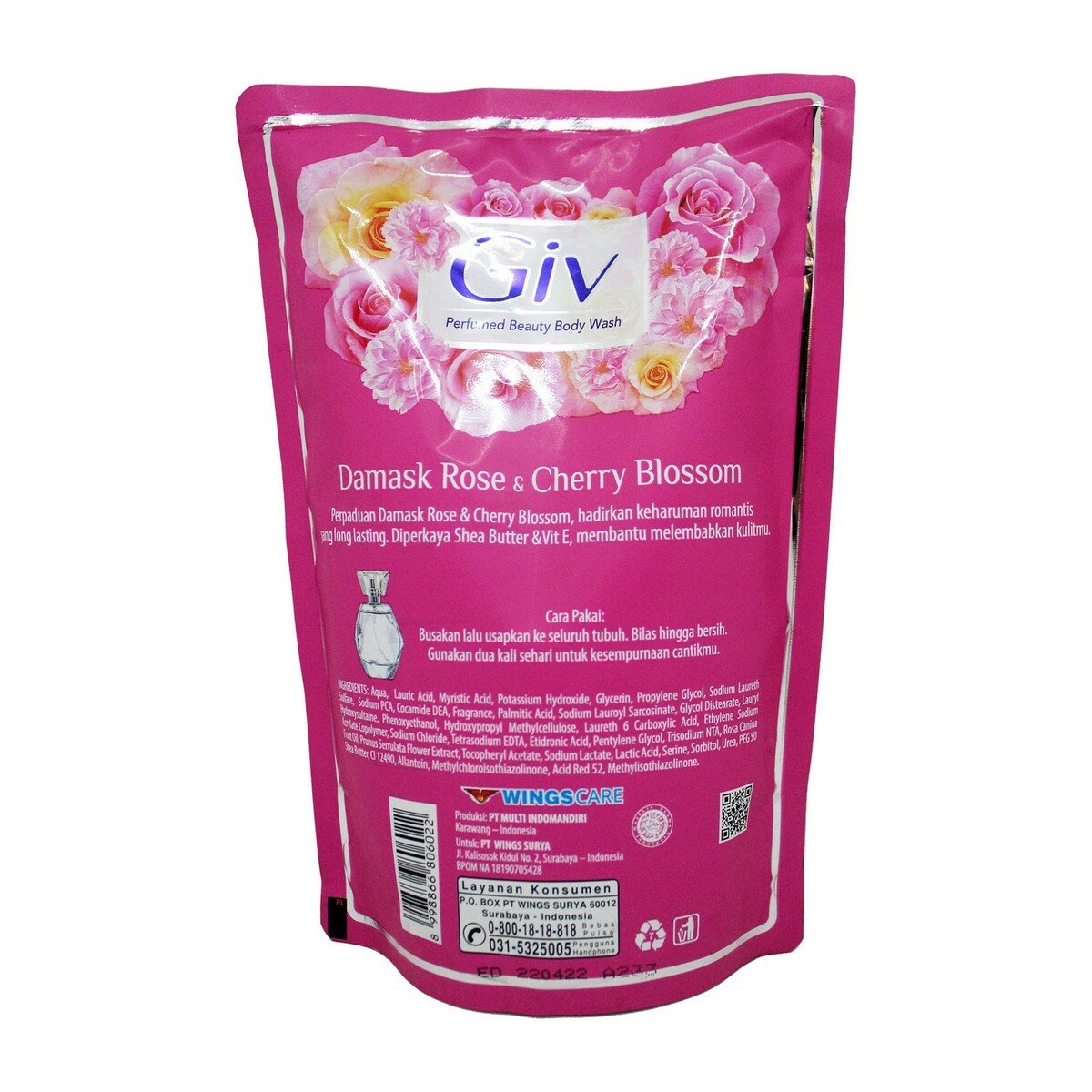 Giv Sabun Cair Pink Pouch 450ml