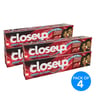 Closeup Toothpaste Assorted 4 x 120 ml