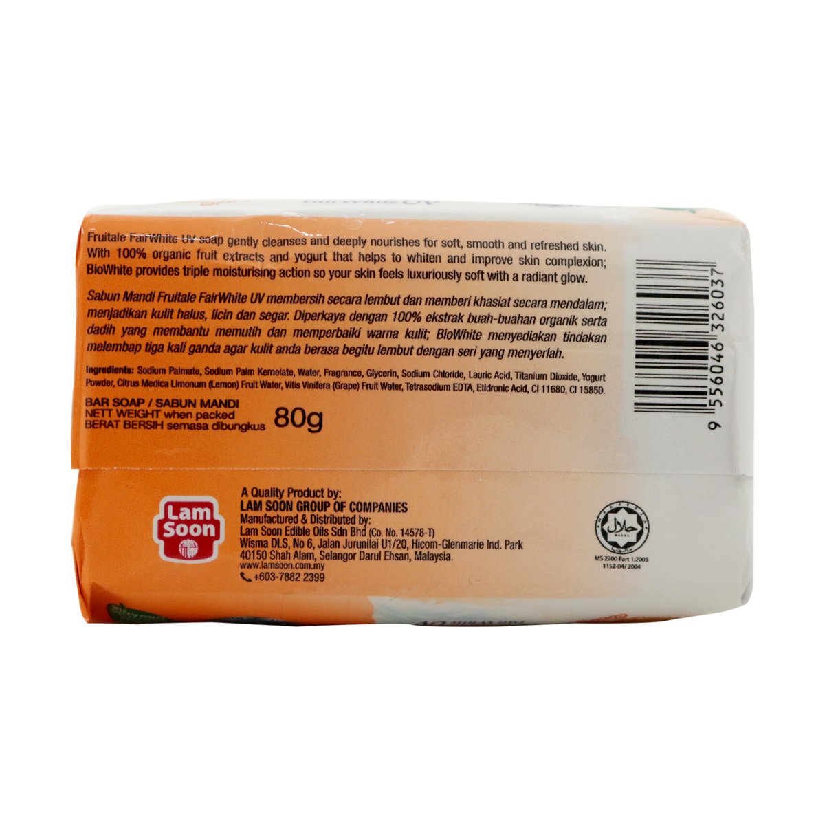 Fruitale Orange Bar Soap 3 x 80g