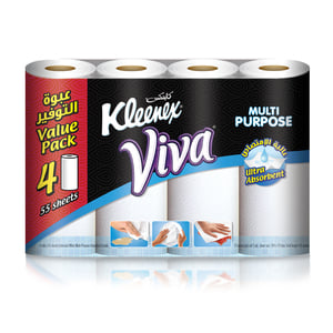 Kleenex Viva Kitchen Towel 4 x 55 Sheets