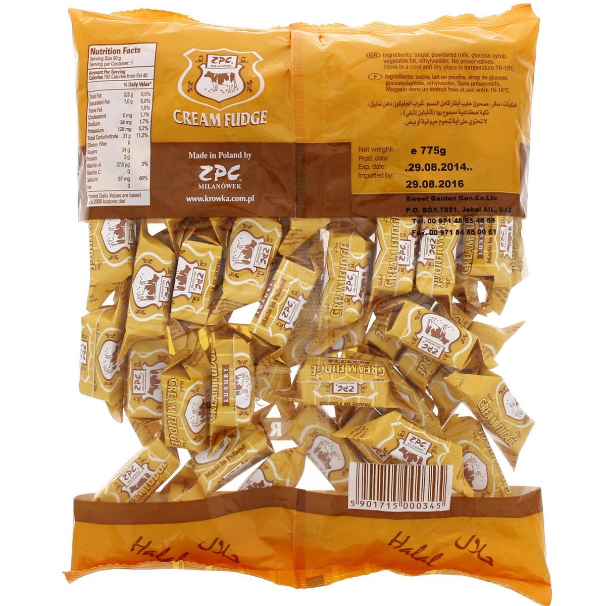 Zpc Cream Fudge Luxury 775 g