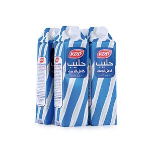 KDD Full Cream Milk Long Life 1 Litre x 4's