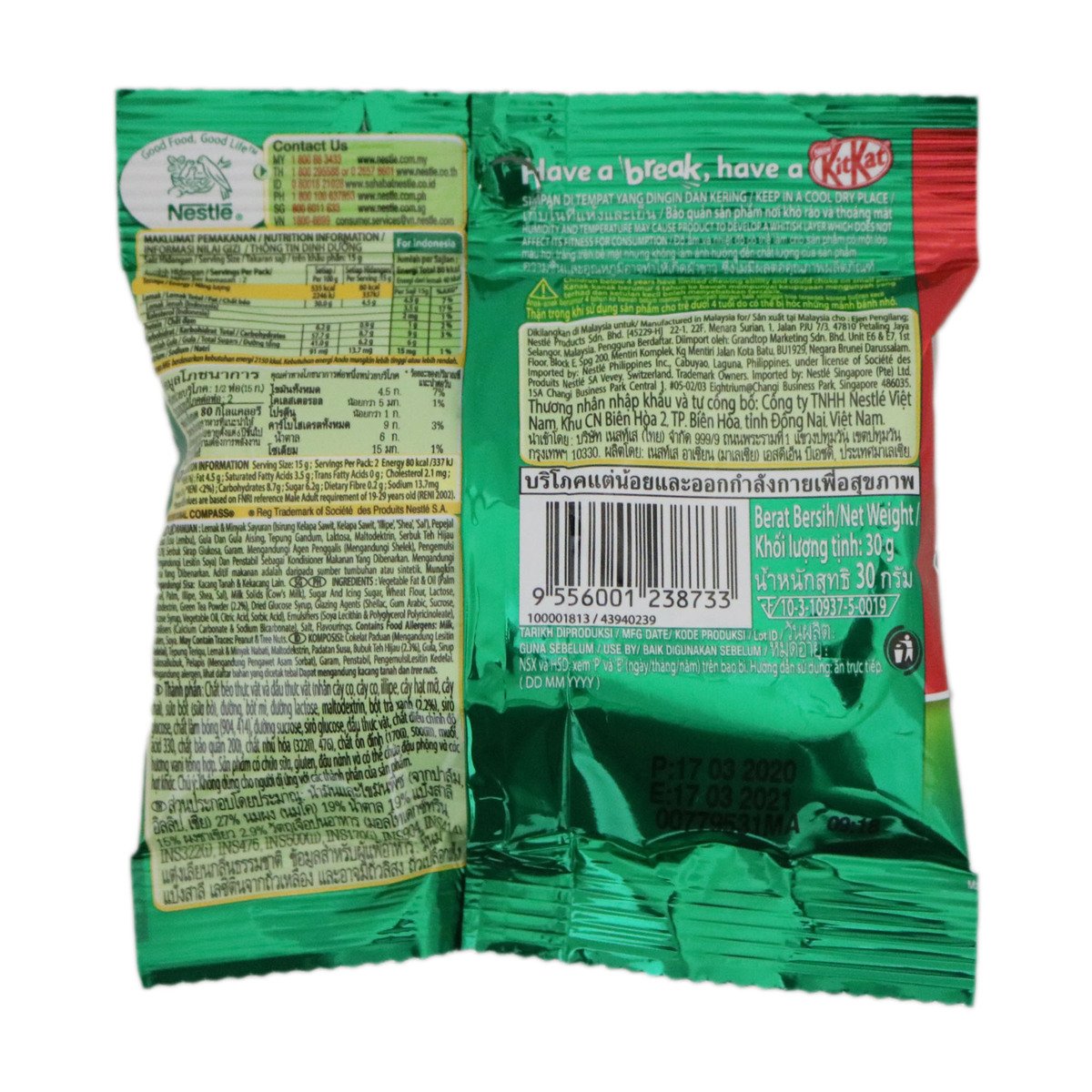 Kit Kat Bites Green Tea 30g