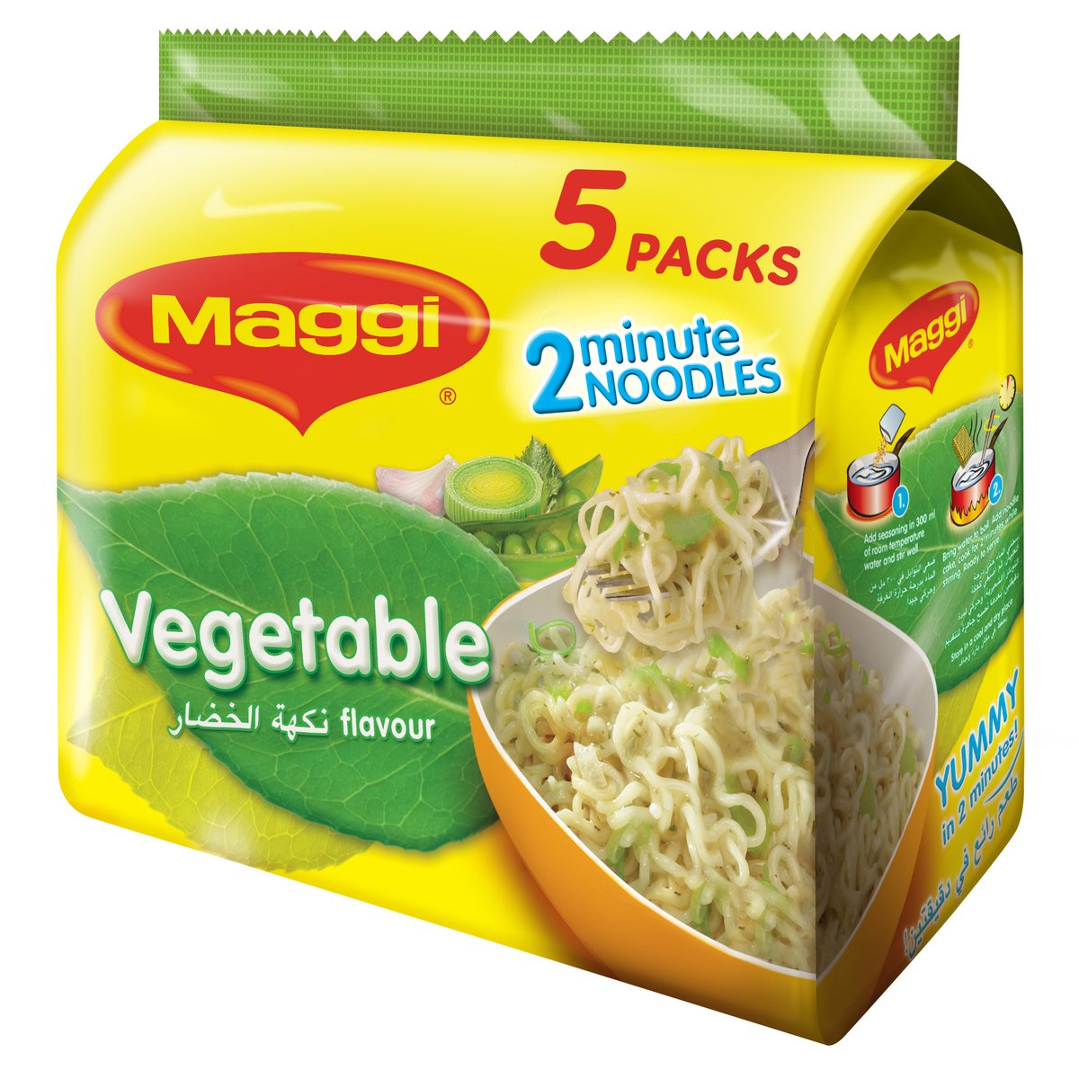 Maggi 2 Minutes Vegetable Noodles 5 x 77 g