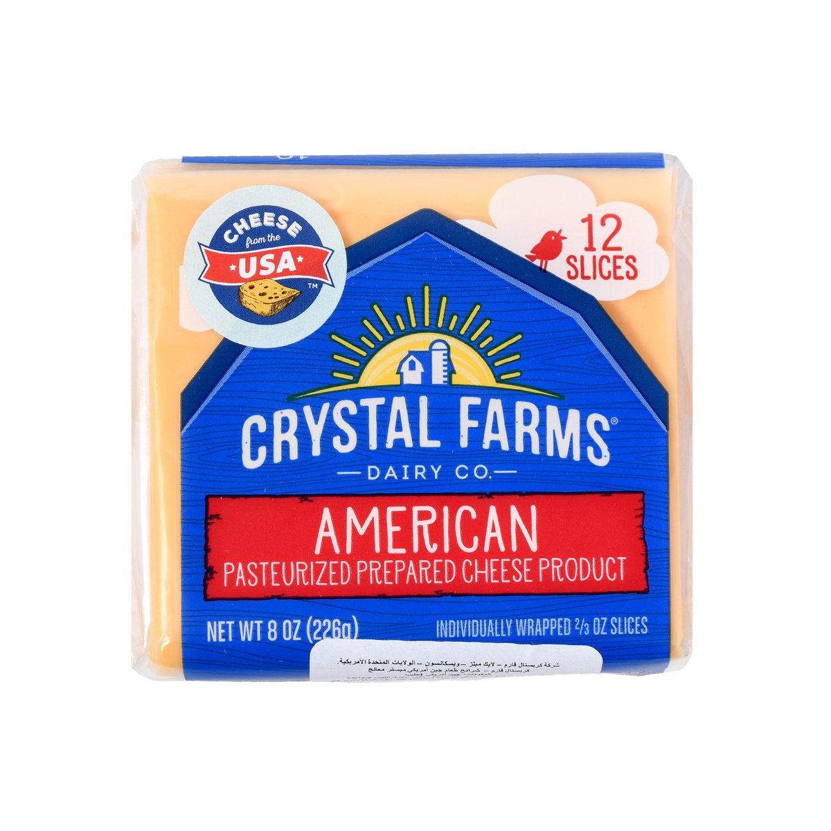 Crystal Farms Singles American Cheese 226 g