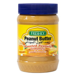 Freshly Creamy Roasted Peanut & Honey Peanut Butter 510 g