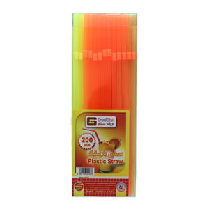 Grand Star Plastic Straw 200pcs