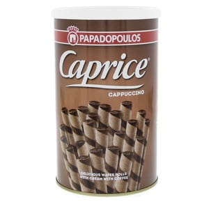 Papadopoulos Caprice Cappuccino Wafer Rolls 250 g
