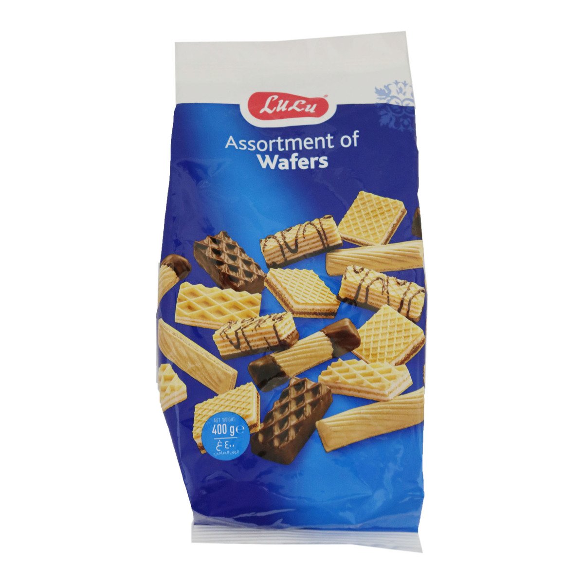 Lulu Assortment Wafers Plain 400g