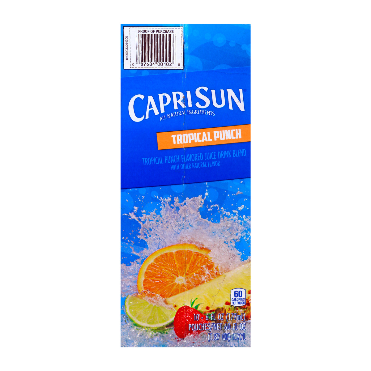 Capri Sun Flavored Juice Drink Tropical Punch 1.77 Litre