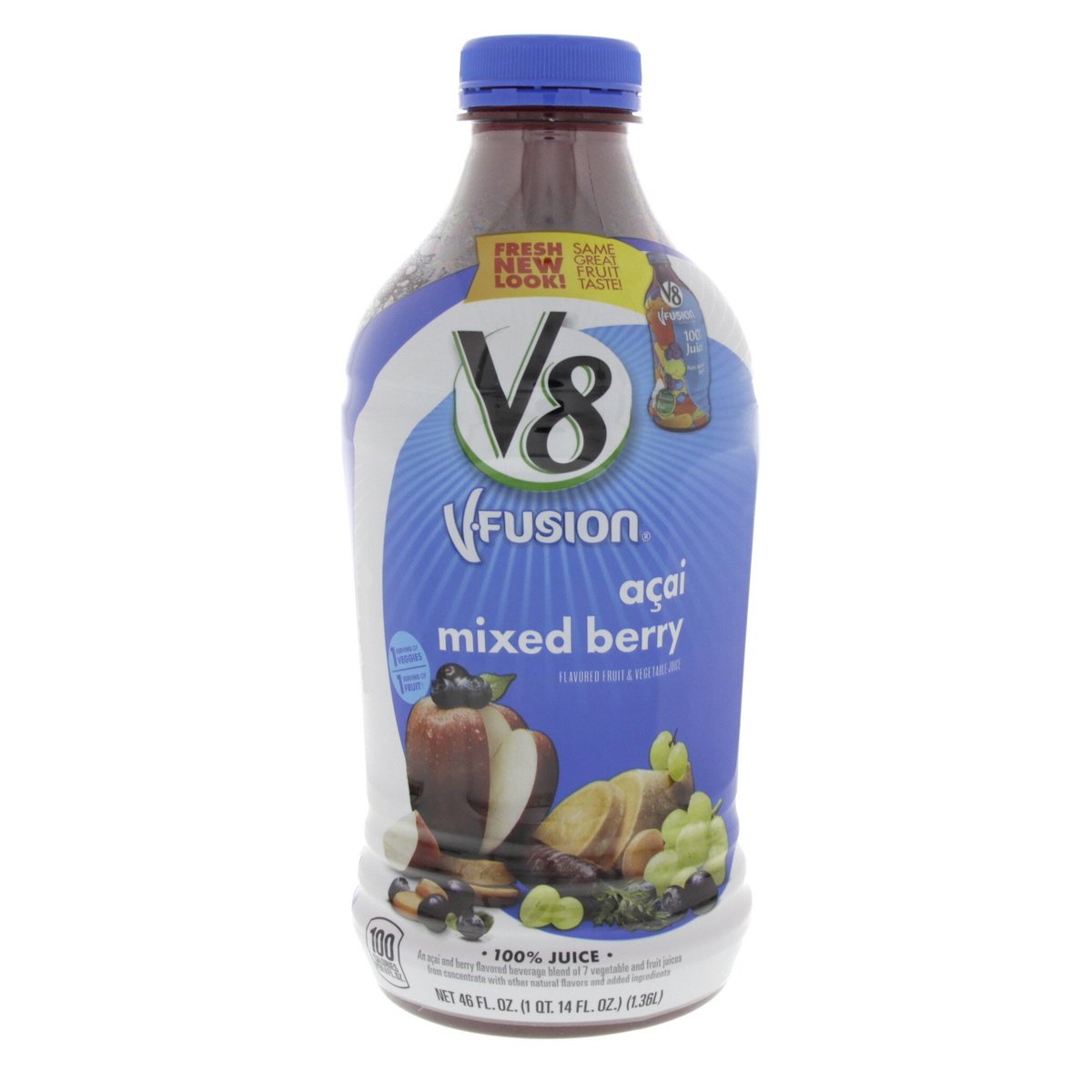 V8 V-Fusion Acai Mixed Berry Juice 1.36 Litre