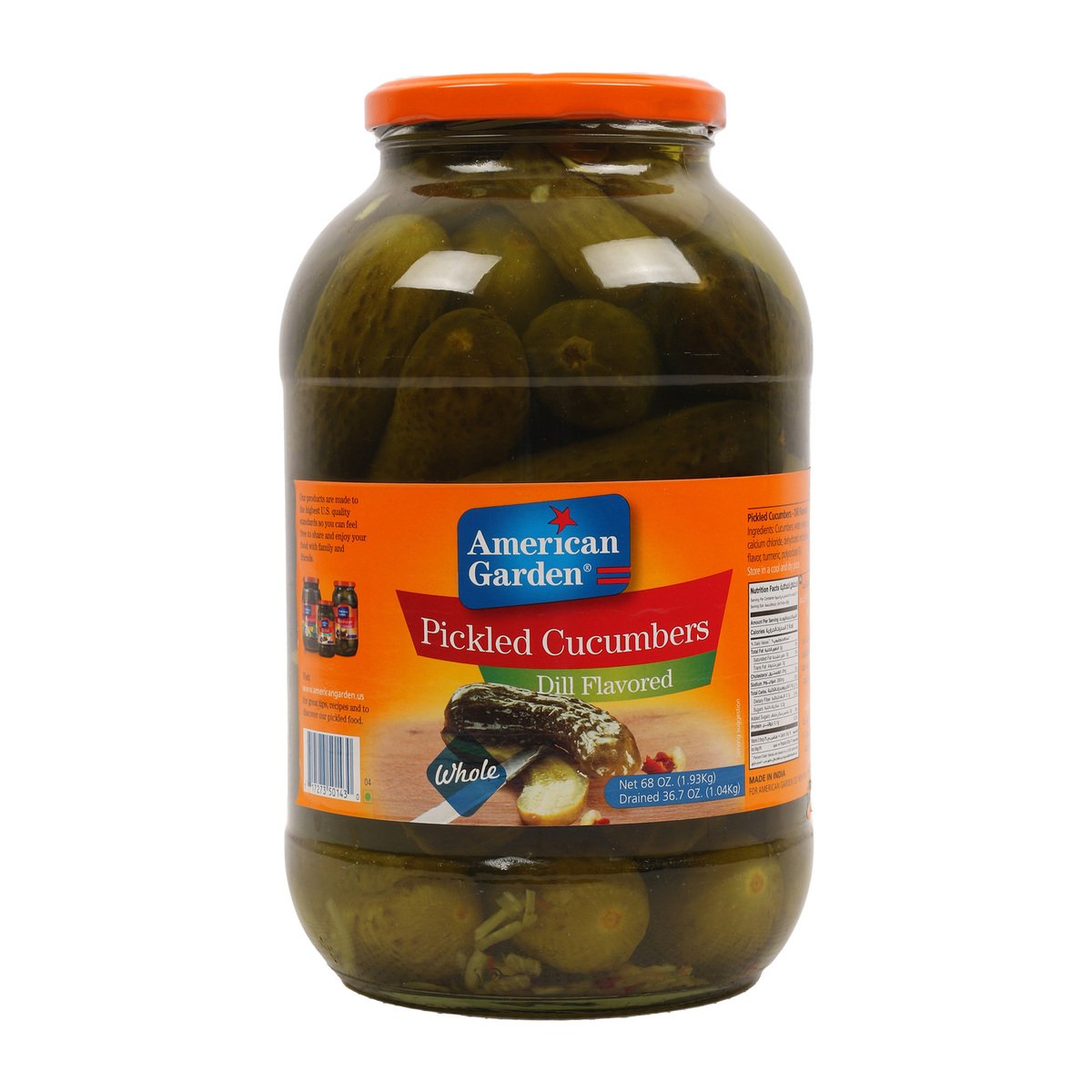 American Garden Whole Dill Pickles 1.93 kg