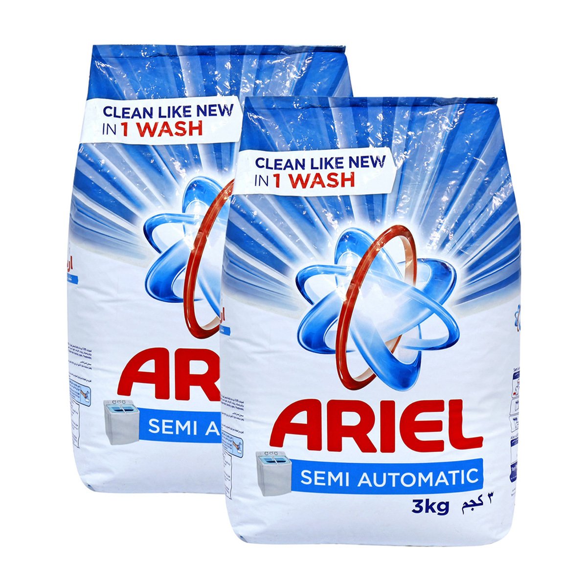 Ariel Semi Automatic Washing Powder Regular 2 x 3 kg