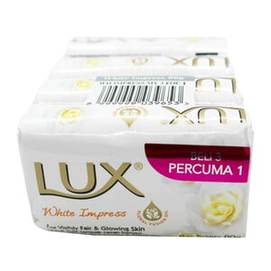 Lux Bar Soap White Impress 4 x 80g