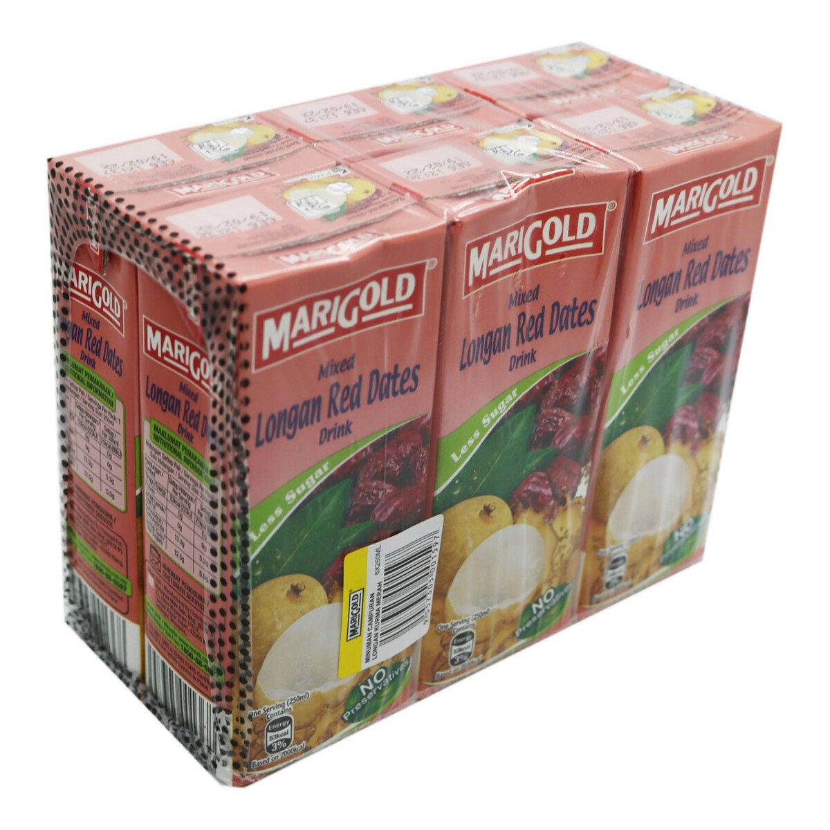 Marigold Longan Red Dates Drink 6 x 250ml