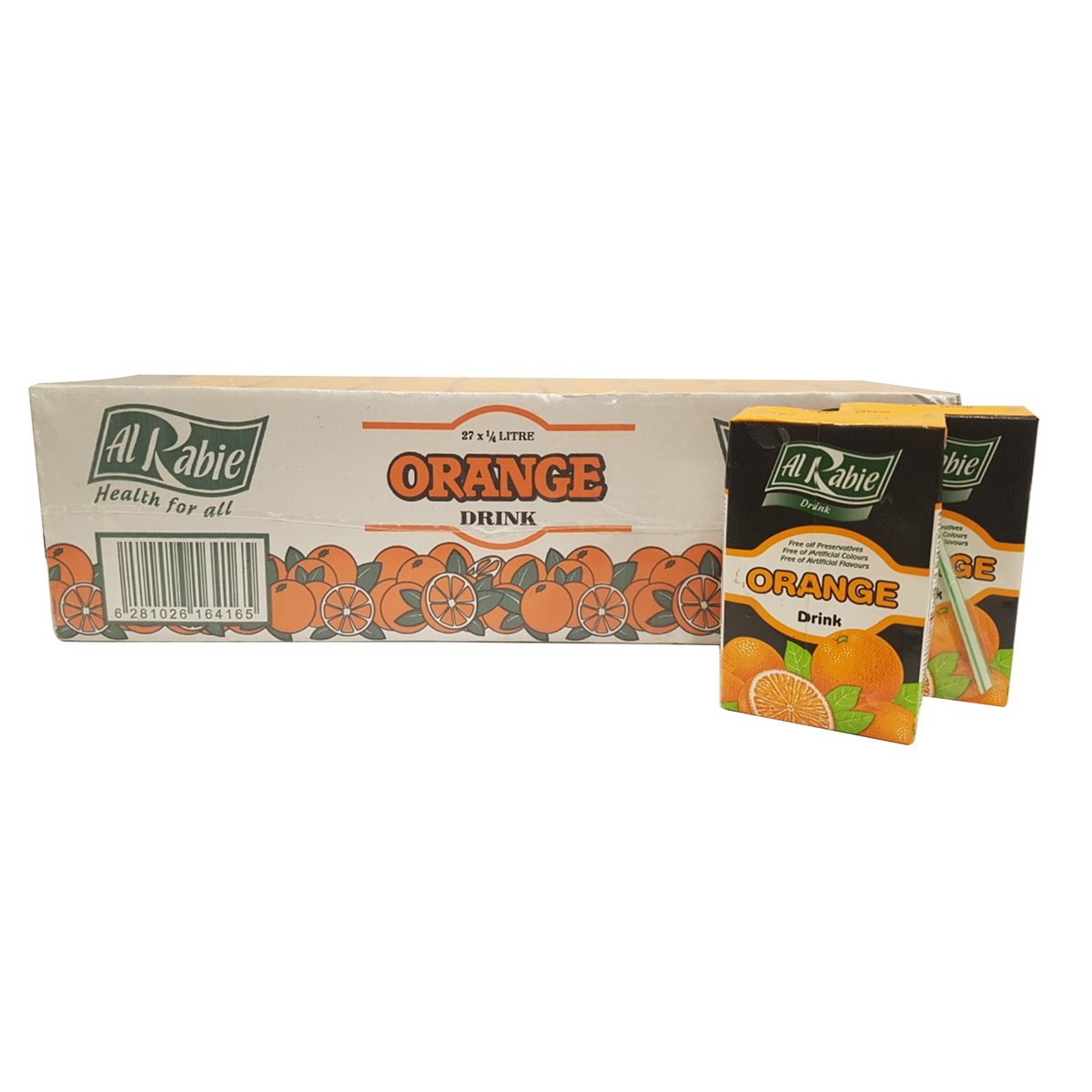 Al Rabie Orange Drink 250ml x 27 Pieces