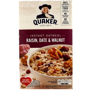 Quaker Raisin Date & Walnut Instant Oatmeal 370 g