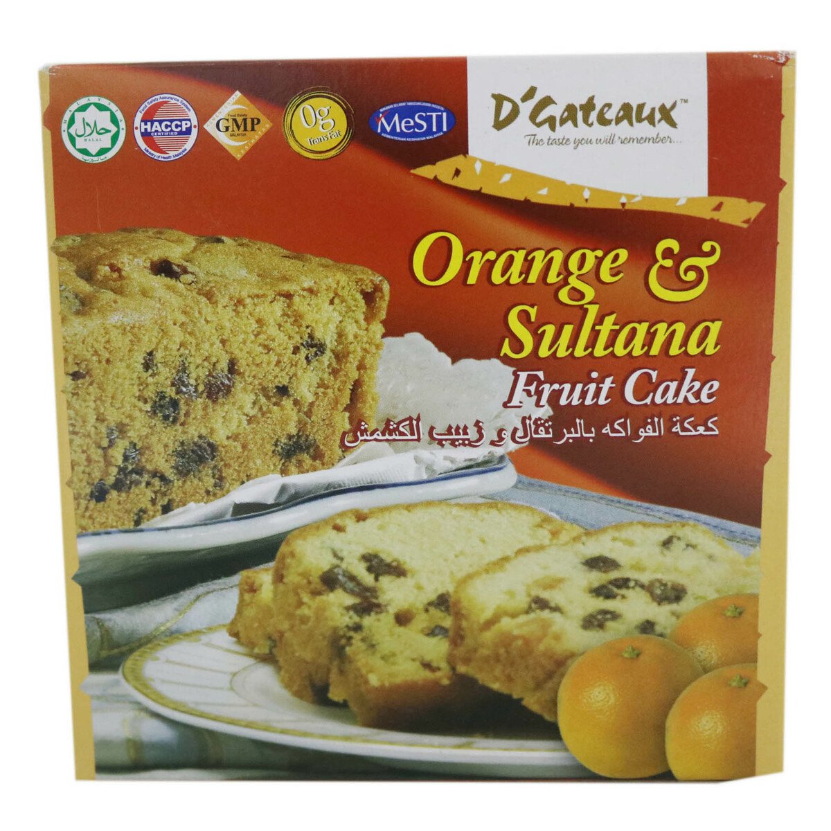 Deligateaux Fruitcake Orange & Sultana 200g