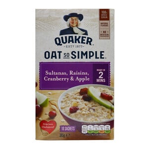 Quaker Oats Sultanas, Raisins, Cranberry & Apple 385g