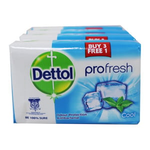 Dettol Bath Soap Cool 4 x 105g