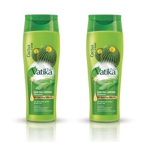 Vatika Cactus And Gergir Hair Fall Control Shampoo 2 x 400 ml