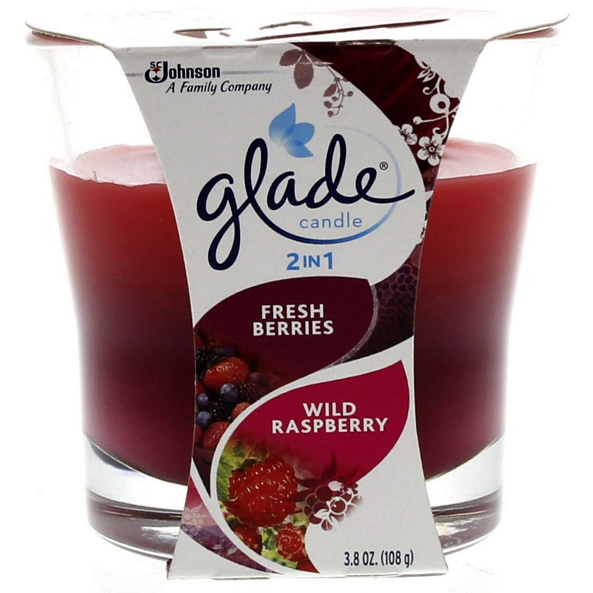 Glade Candle Wild Raspberry 108 Gm