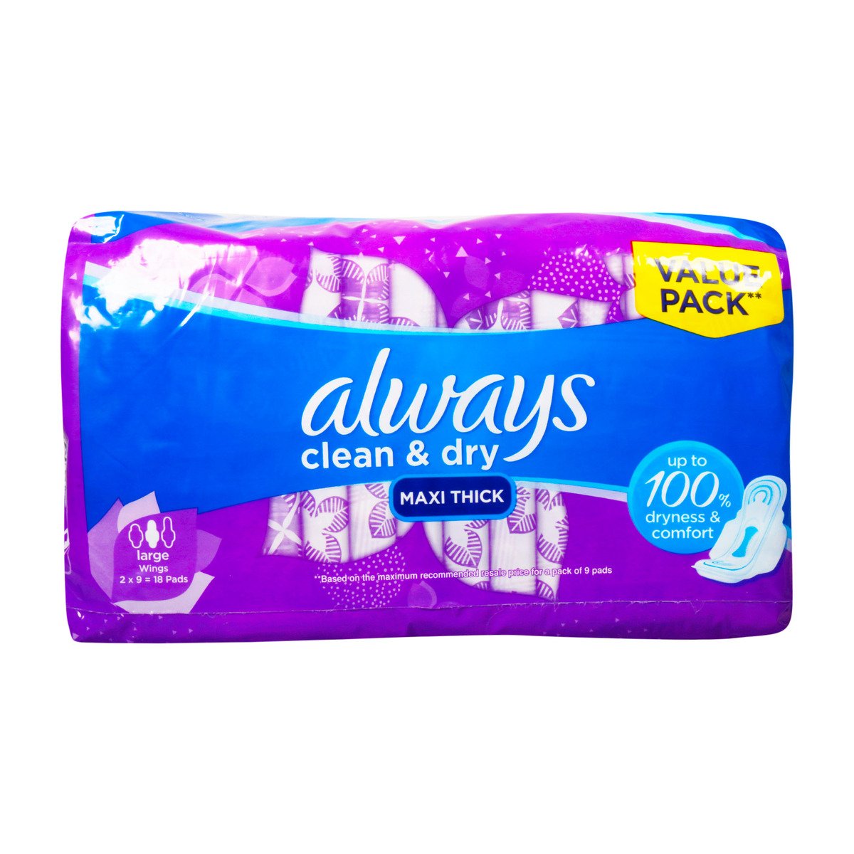 Always Maxi Fresh Long Sanitary Pad 18 pcs