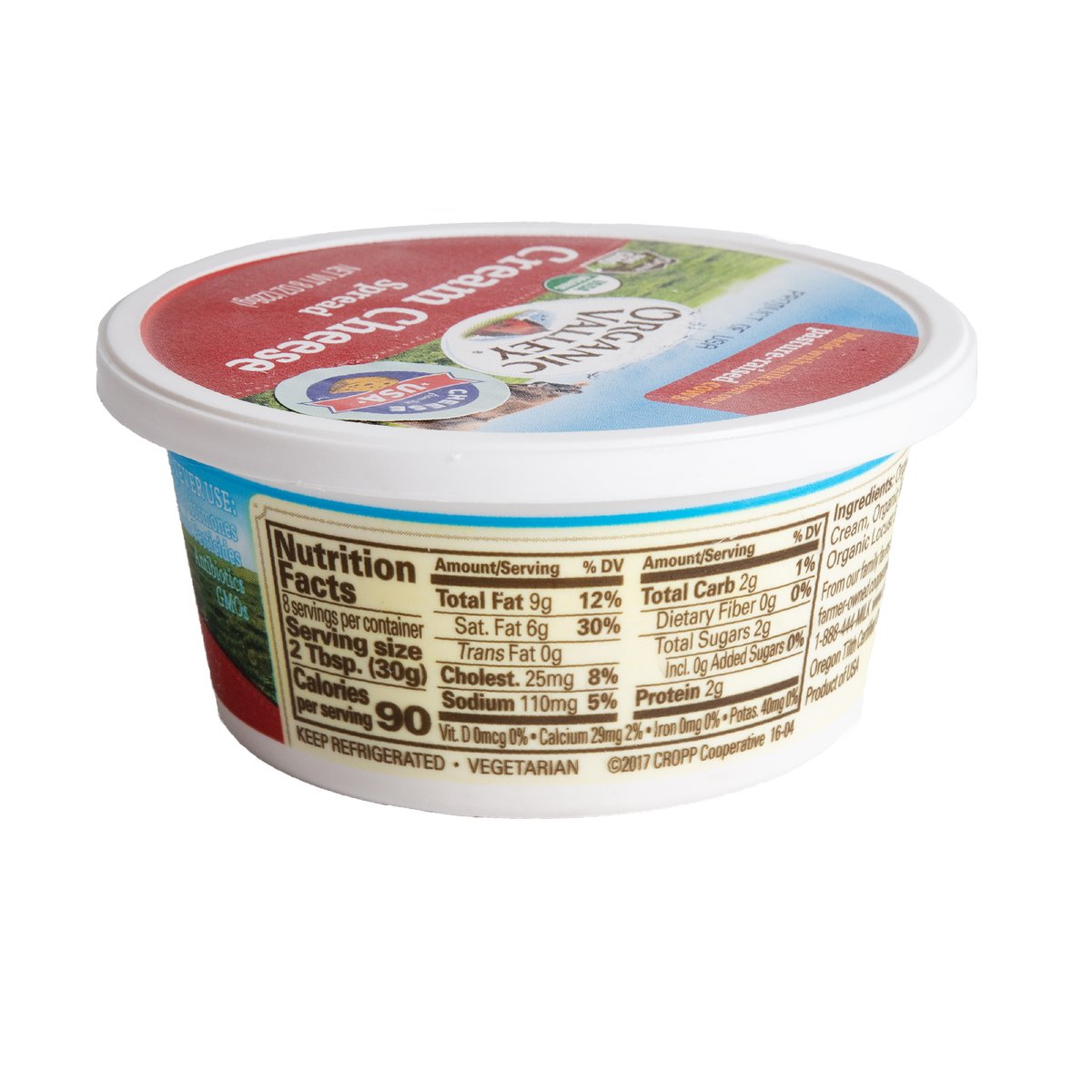 Organic Valley Cream Cheese Spread 226 g