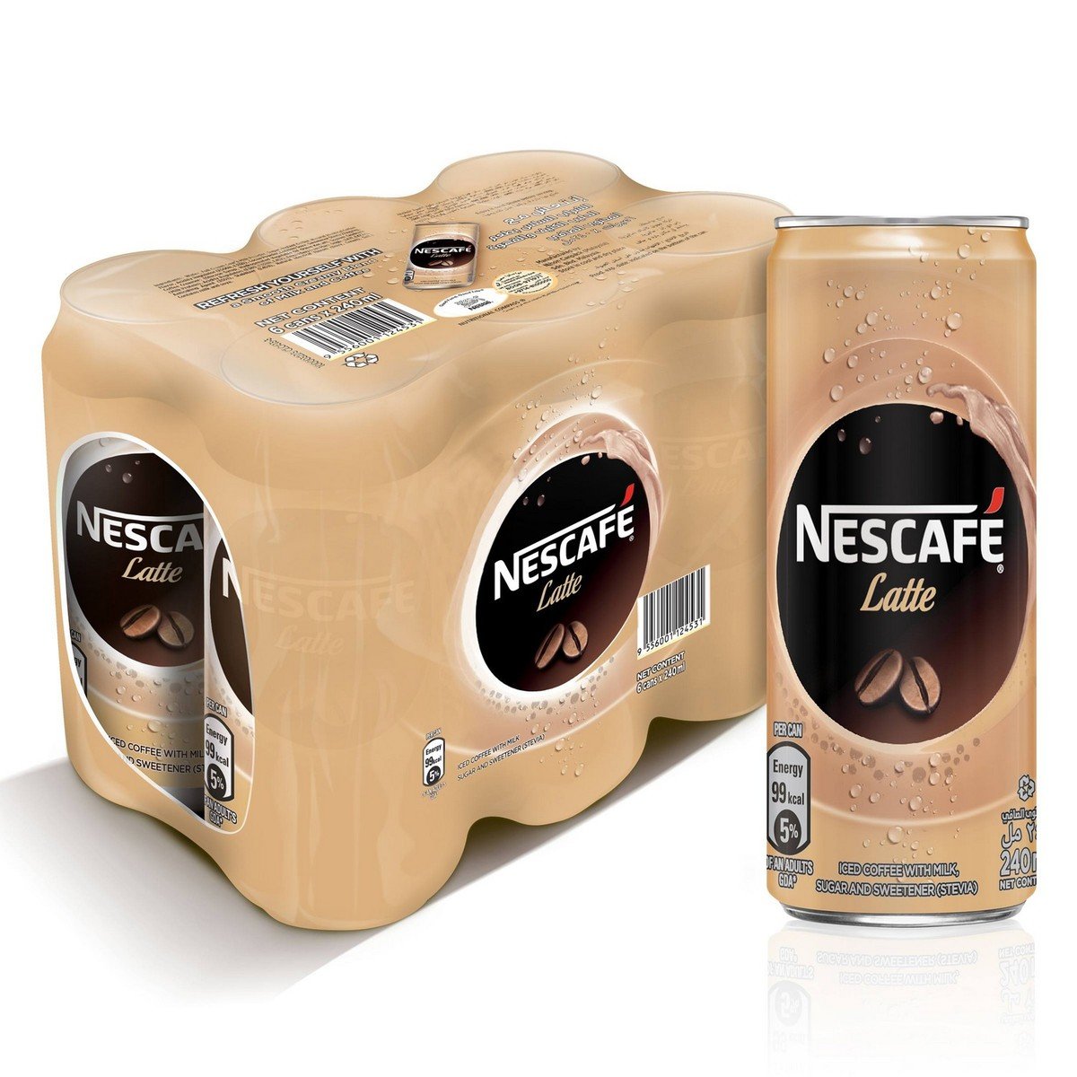 Nescafe Ready to Drink Latte Coffee 6 x 240 ml