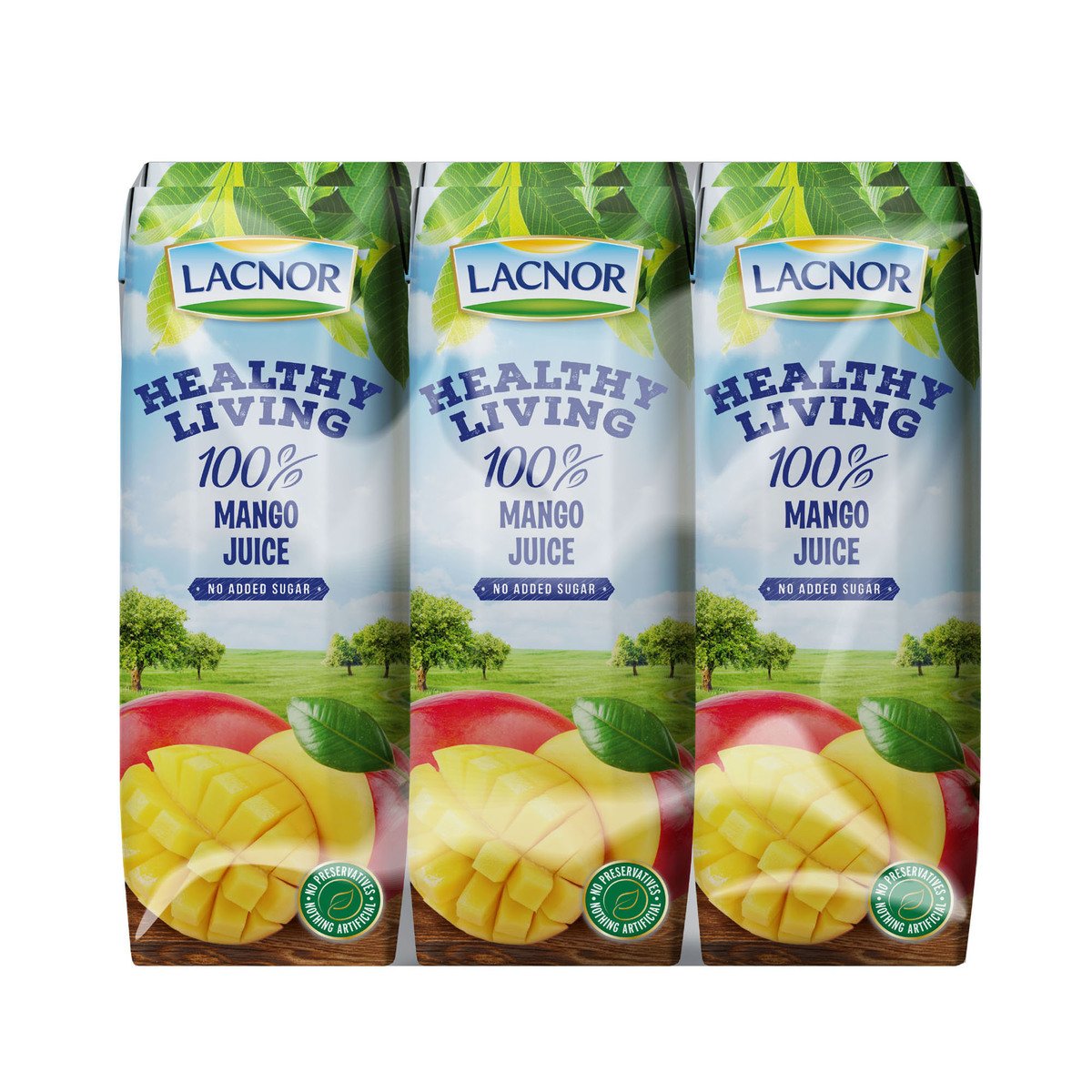 Lacnor Healthy Living Mango Juice 250ml Online at Best Price Fruit Juice Tetra Lulu Oman