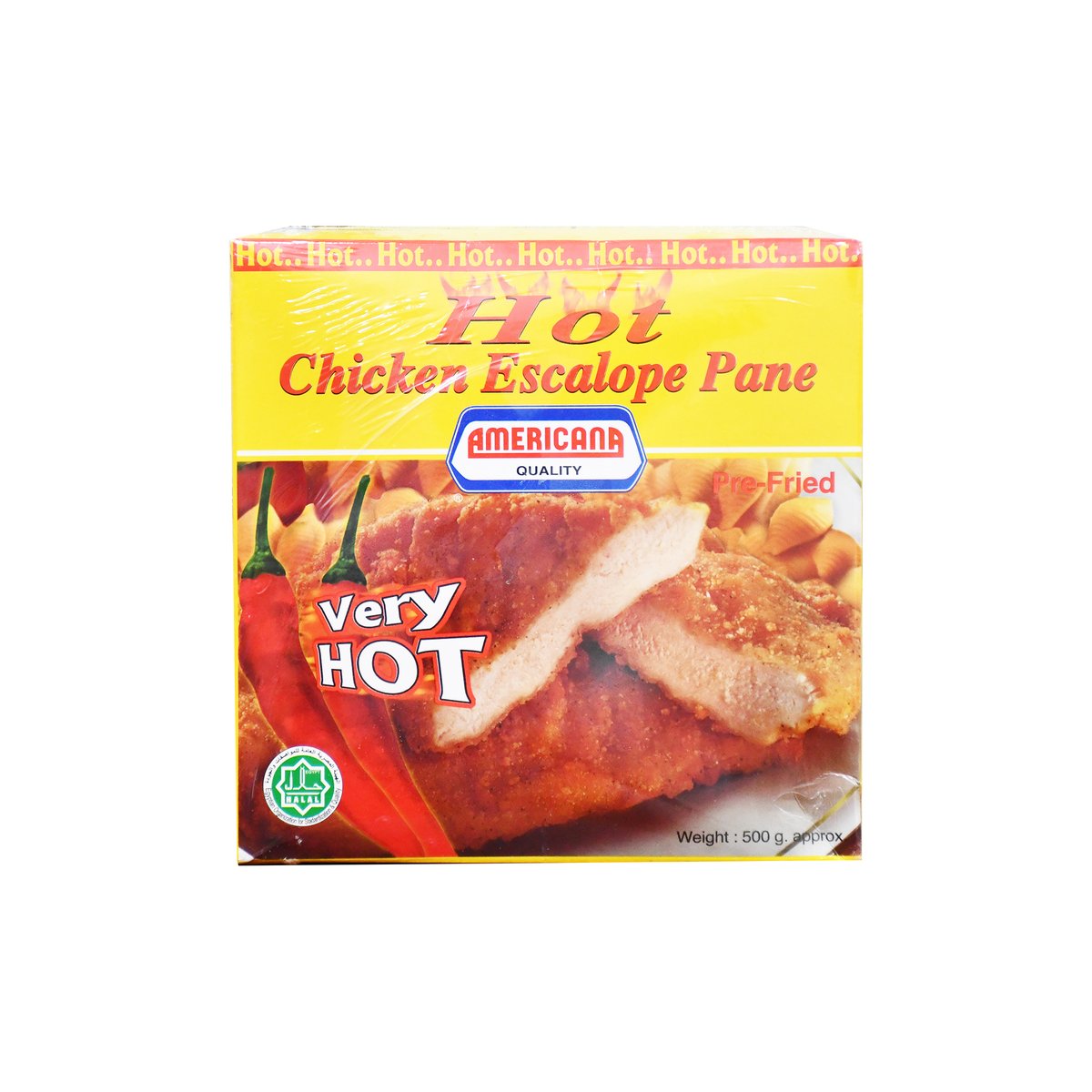 Americana Hot Chicken Escalope Pane 500 g