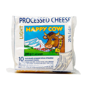 Happy Cow Processed Cheese Light, 200 g