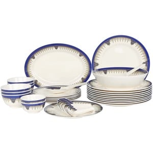 Melamine Dinner Set Bonokt Blue 34pcs