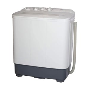 Super General Twin Tub Top Load Washing Machine, 6 Kg, White, SGW60