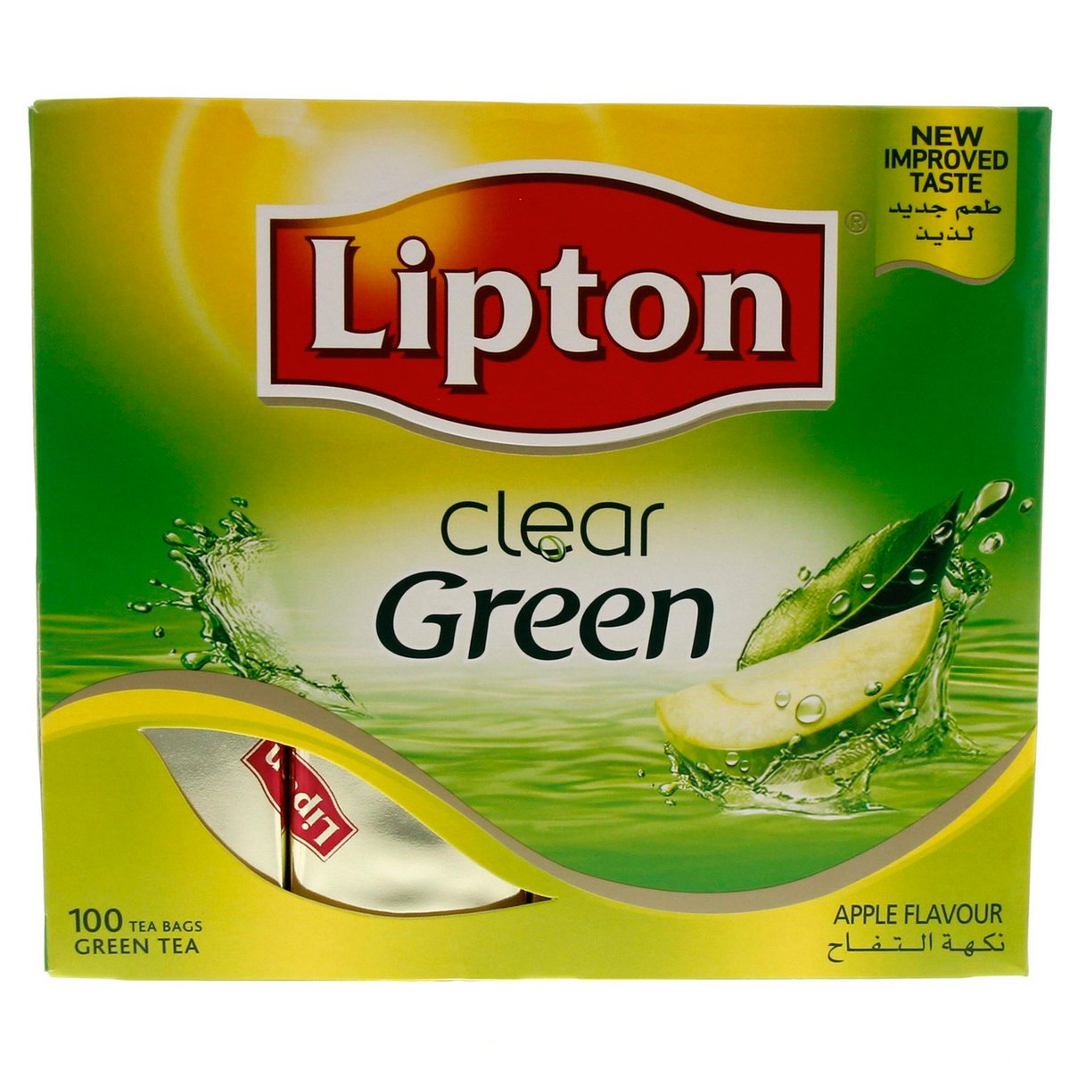 Lipton Green Tea Apple Flavour 100 Teabags