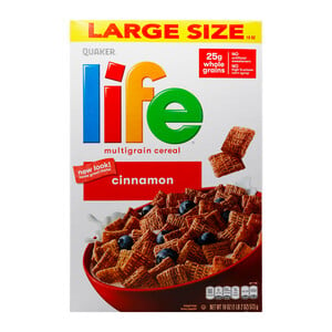 Quaker Life Multigrain Cereal Cinnamon 513 g