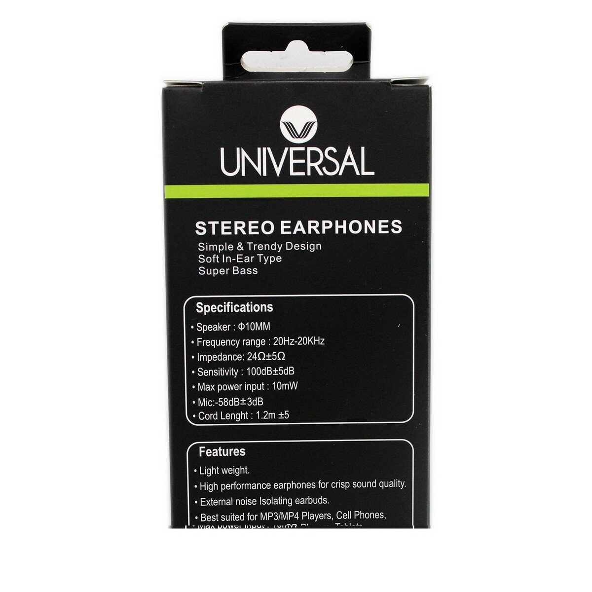 Universal Earphone UNE105