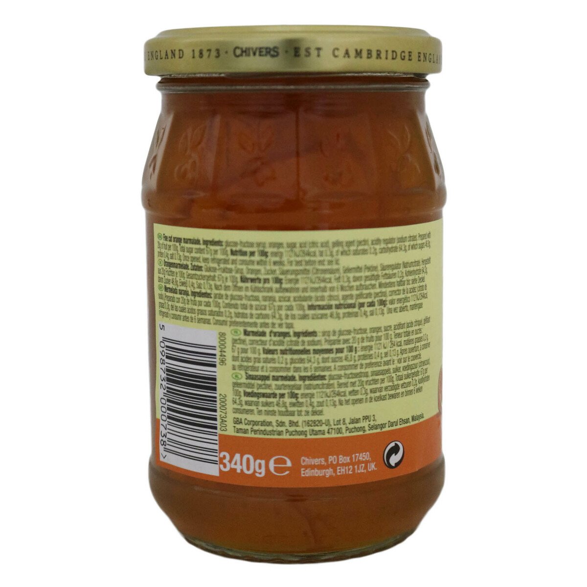 Chivers English Orange Marmalade 340g