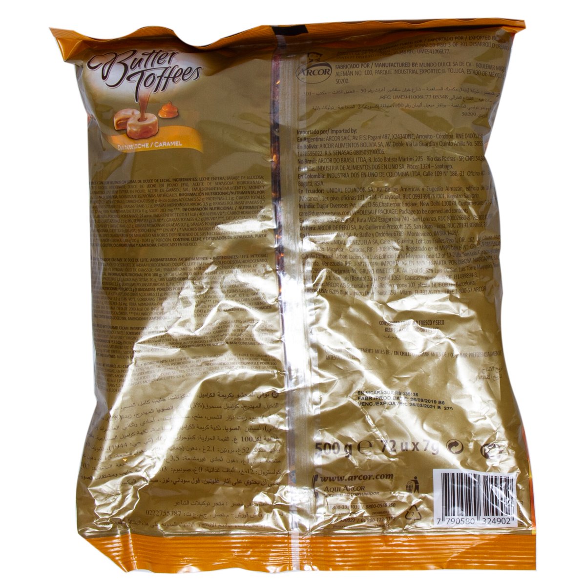 Arcor Butter Toffee Caramel 500 g