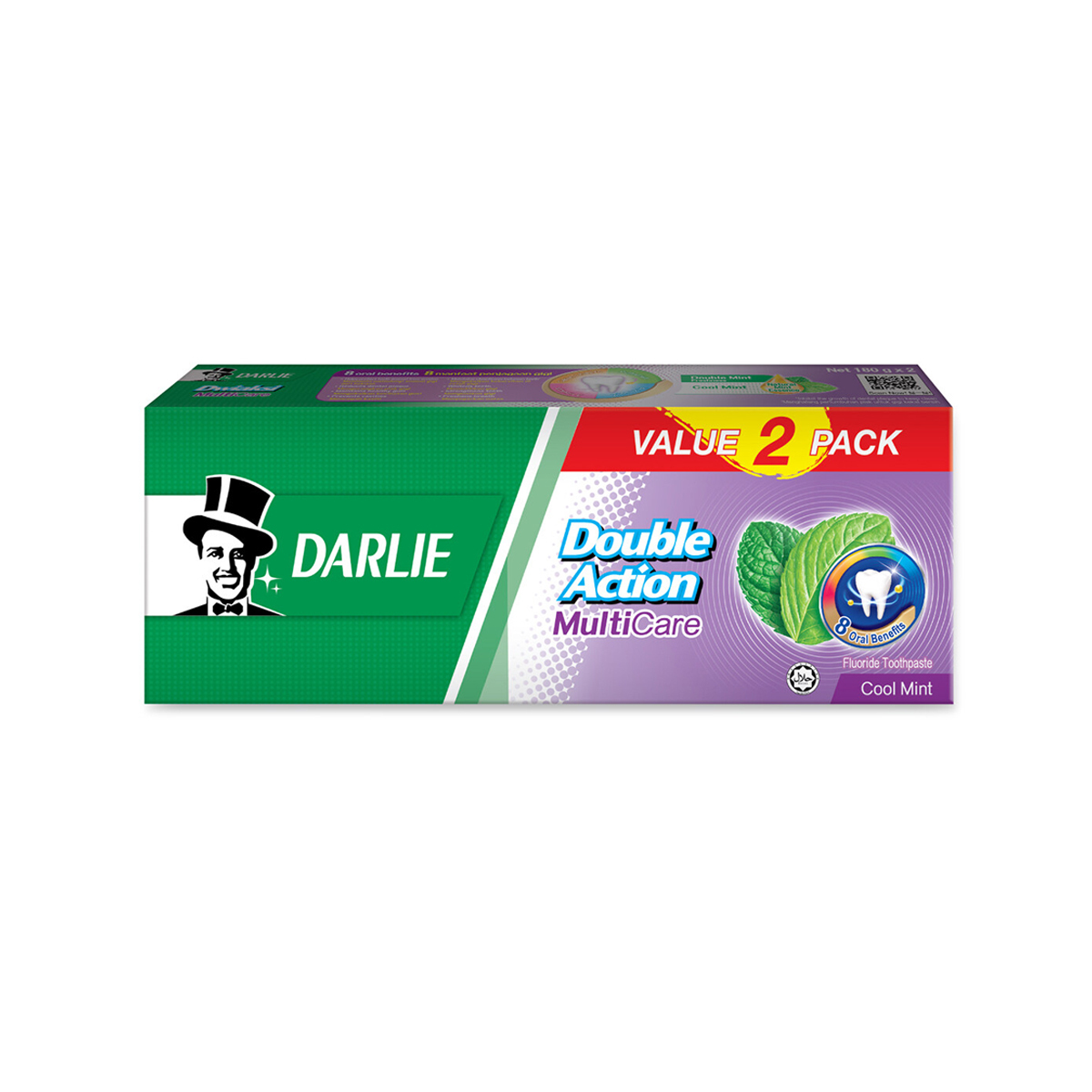 Darlie Tooth Paste Muli Care 2 x 180g FOC Premium