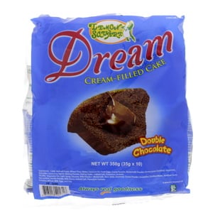 Lemon Square Dream Cream Filled Cake Double Chocolate 10 x 35 g