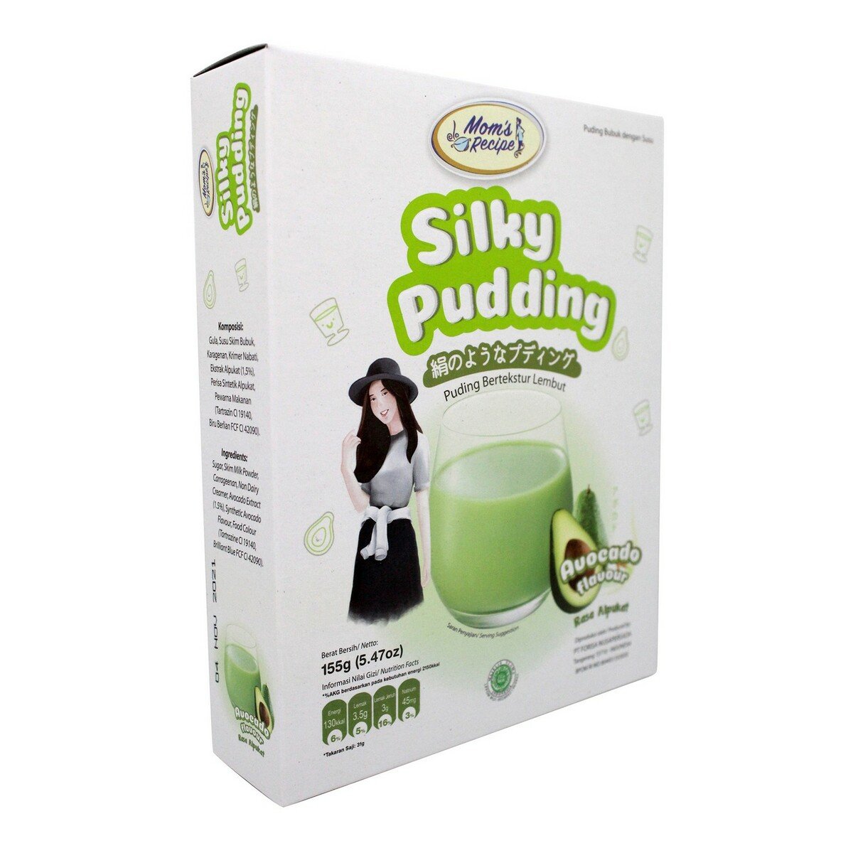 Silky Pudding Rasa Alpukat Flavour 155g