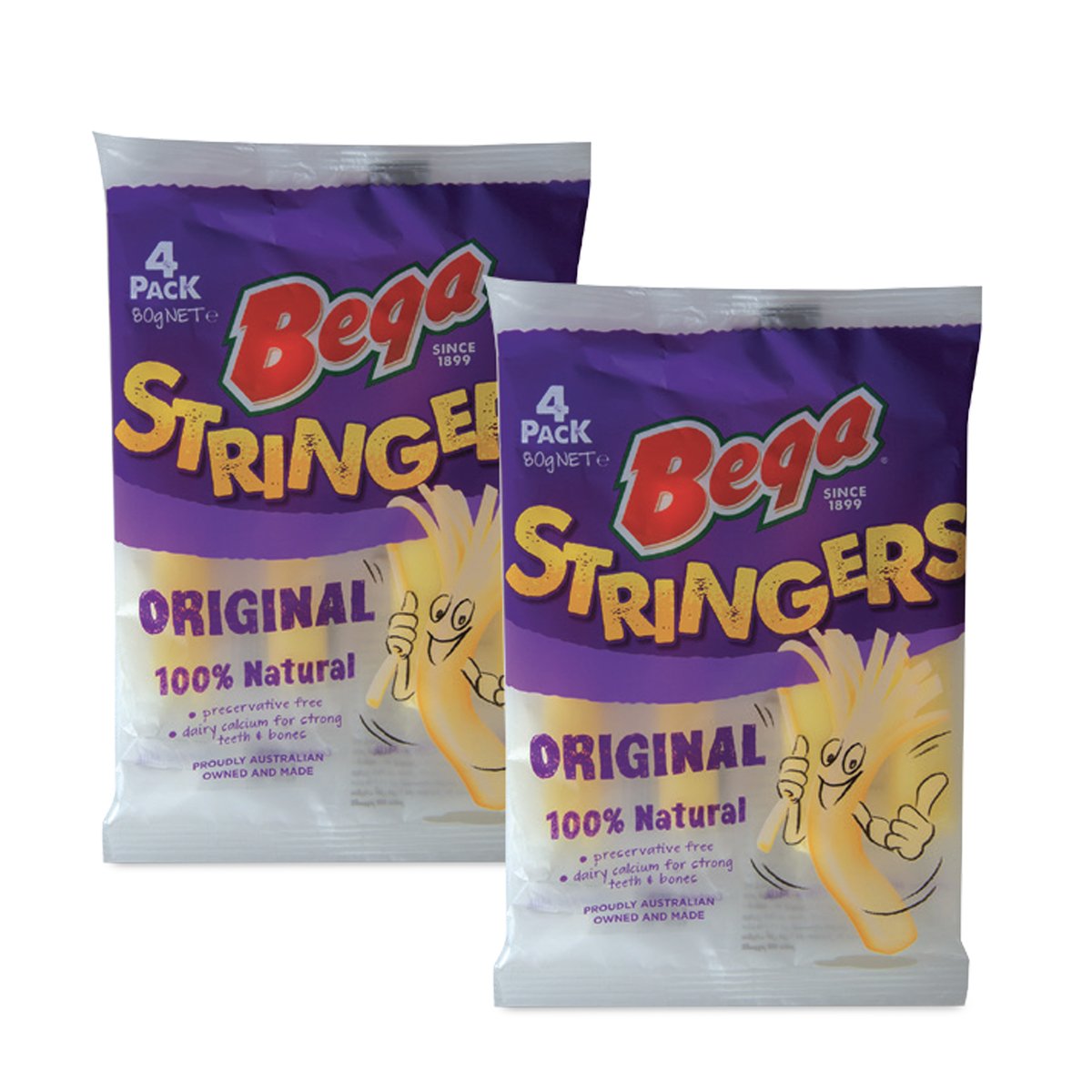 Bega Stringers Cheese 2 x 80 g