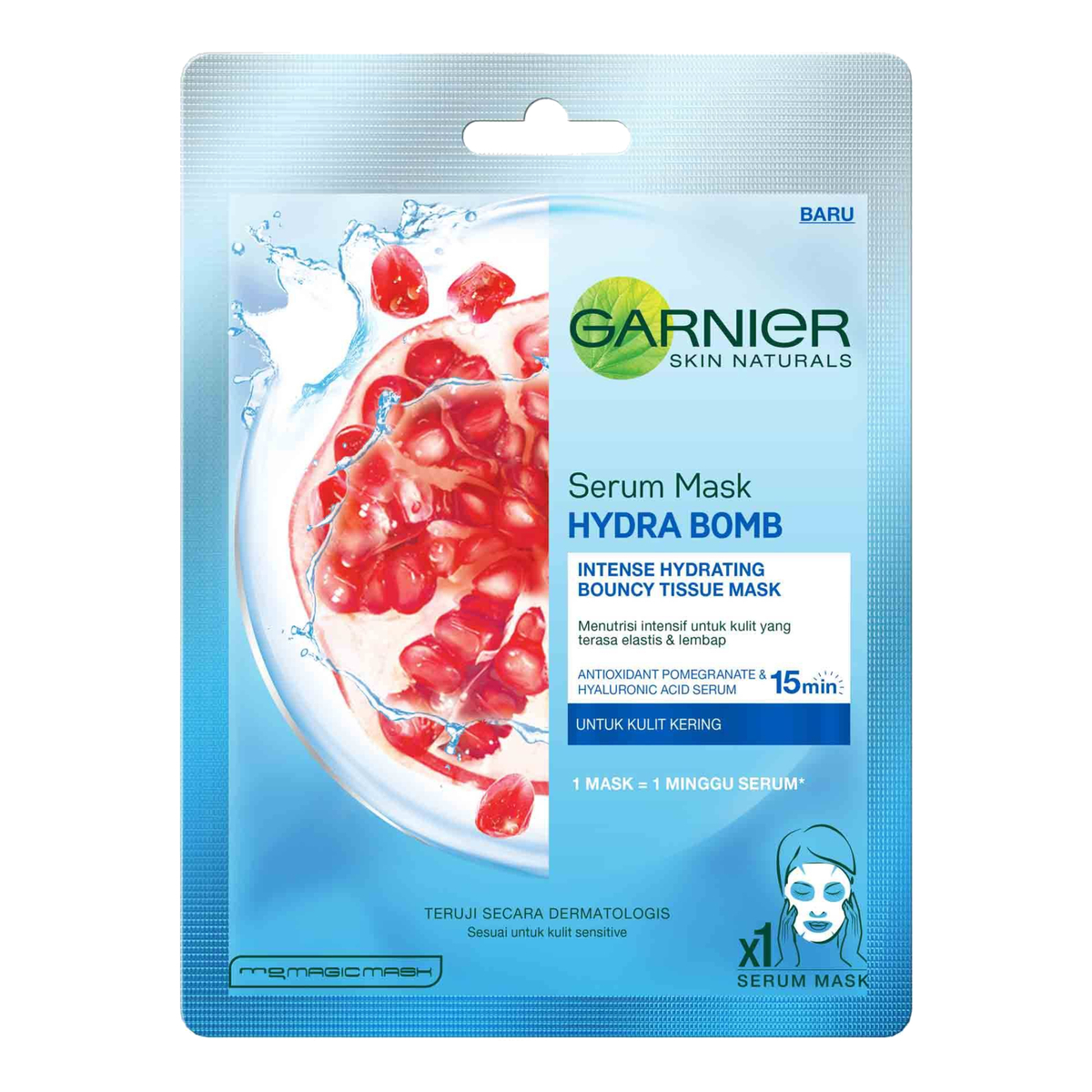 Garnier Serum Mask Hydra Bomb Pomegranate Sheetmask 32g