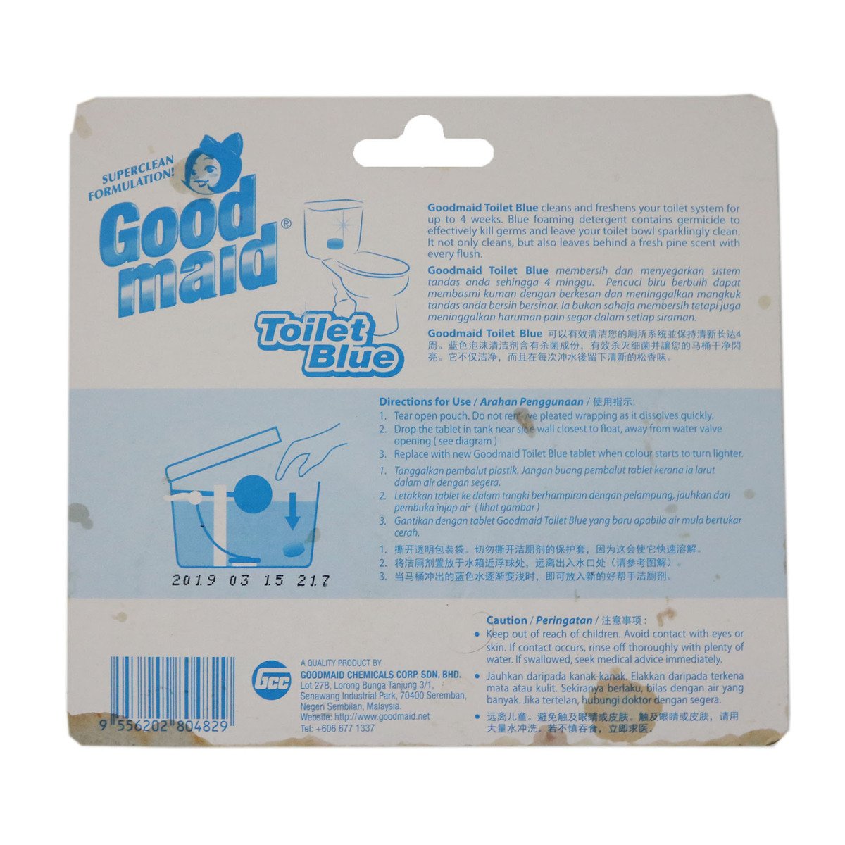 Goodmaid Toilet Cleaner Blue 2 x 50g