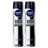 Nivea Black And White Invisible Deodorant Spray For Men 2 x 200 ml