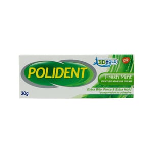 Polident Grip Adhesive Cream Fresh Mint 20g