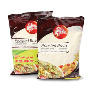 Double Horse Roasted Rava 2 x 1 kg