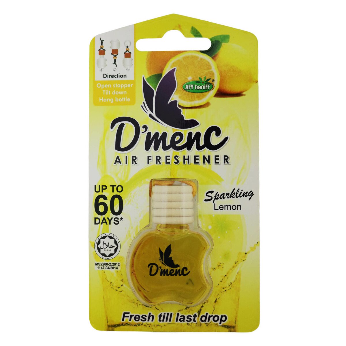 Afy Haniff Sparkling Lemon D’Menc Air Freshener 10ml