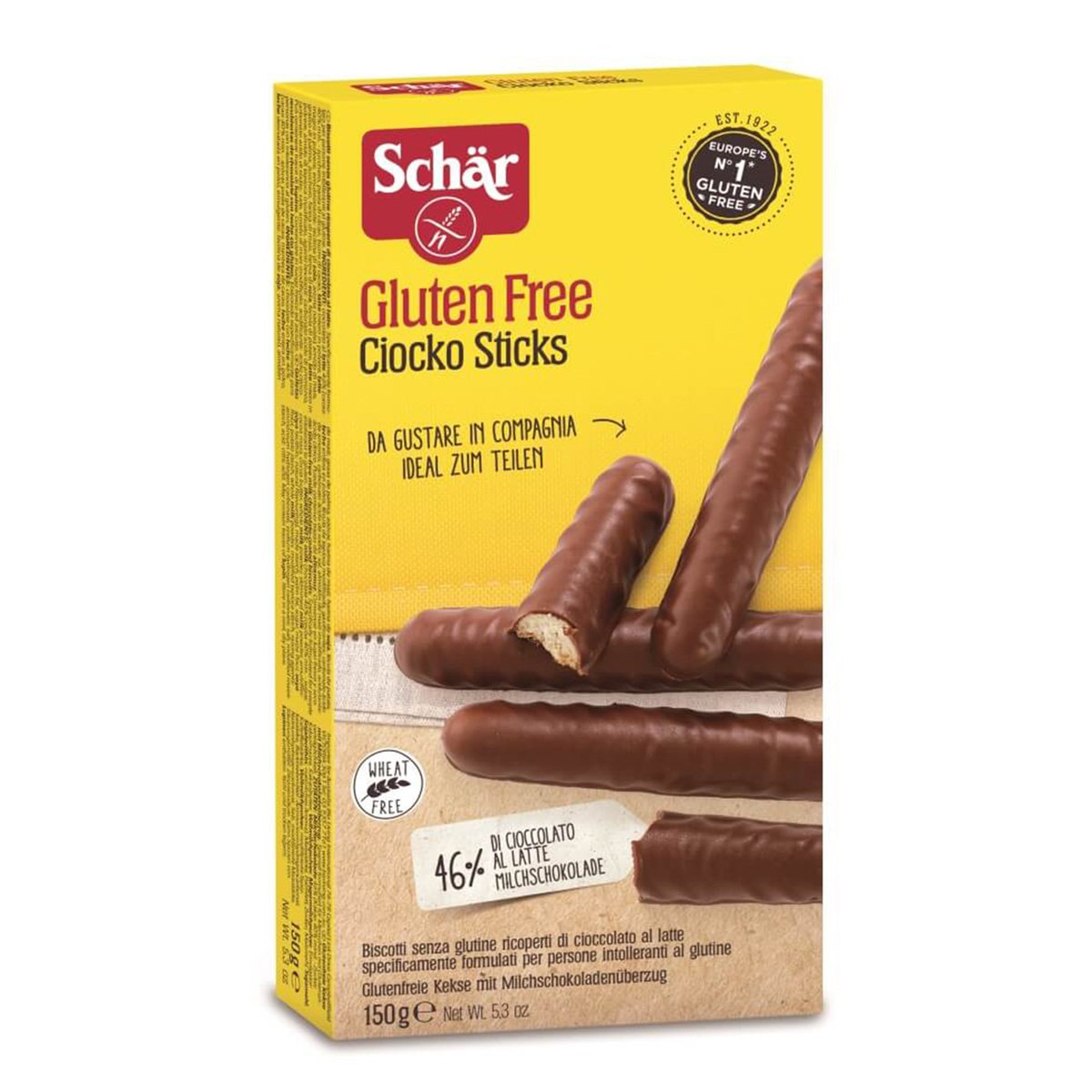Schar Gluten Free Ciocko Stick 150 g